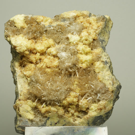 Große Nadelgips, (Gips, Selenit), Schwefel Stufe Unbekannt 100*80*54mm #14719