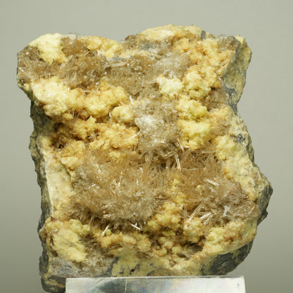 Große Nadelgips, (Gips, Selenit), Schwefel Stufe Unbekannt 100*80*54mm #14719