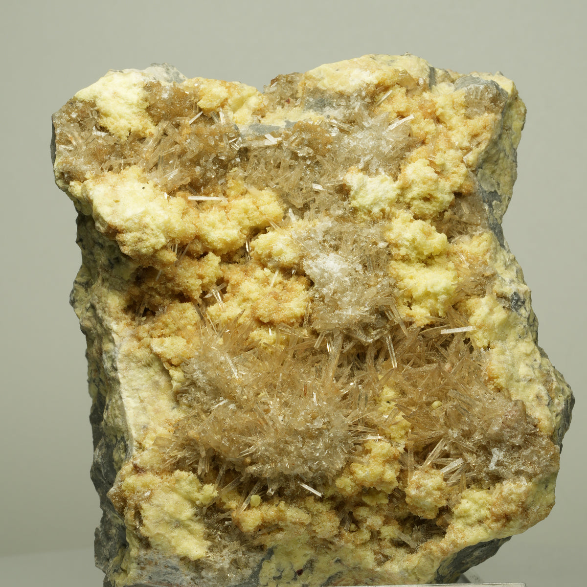 Große Nadelgips, (Gips, Selenit), Schwefel Stufe Unbekannt 100*80*54mm #14719