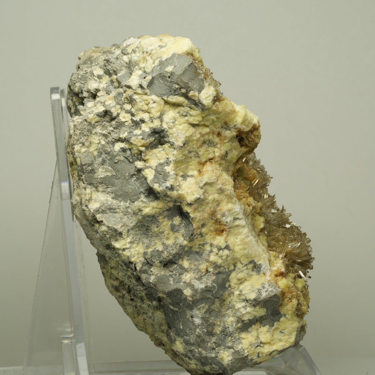 Große Nadelgips, (Gips, Selenit), Schwefel Stufe Unbekannt 100*80*54mm #14719