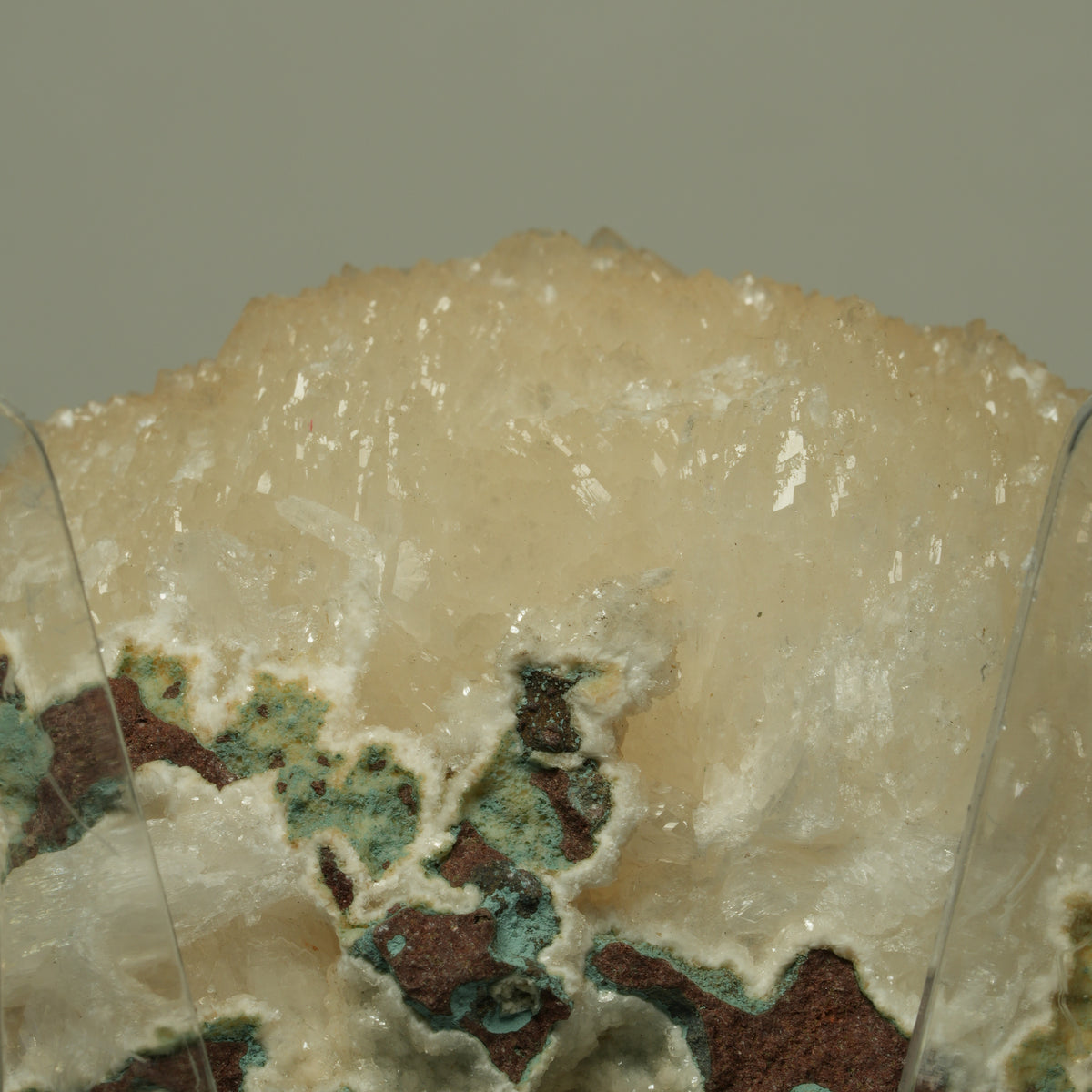 XL Stilbit, Apophyllit, Basalt, Seladonit Stufe Poona, Indien 97*86*68mm #14725