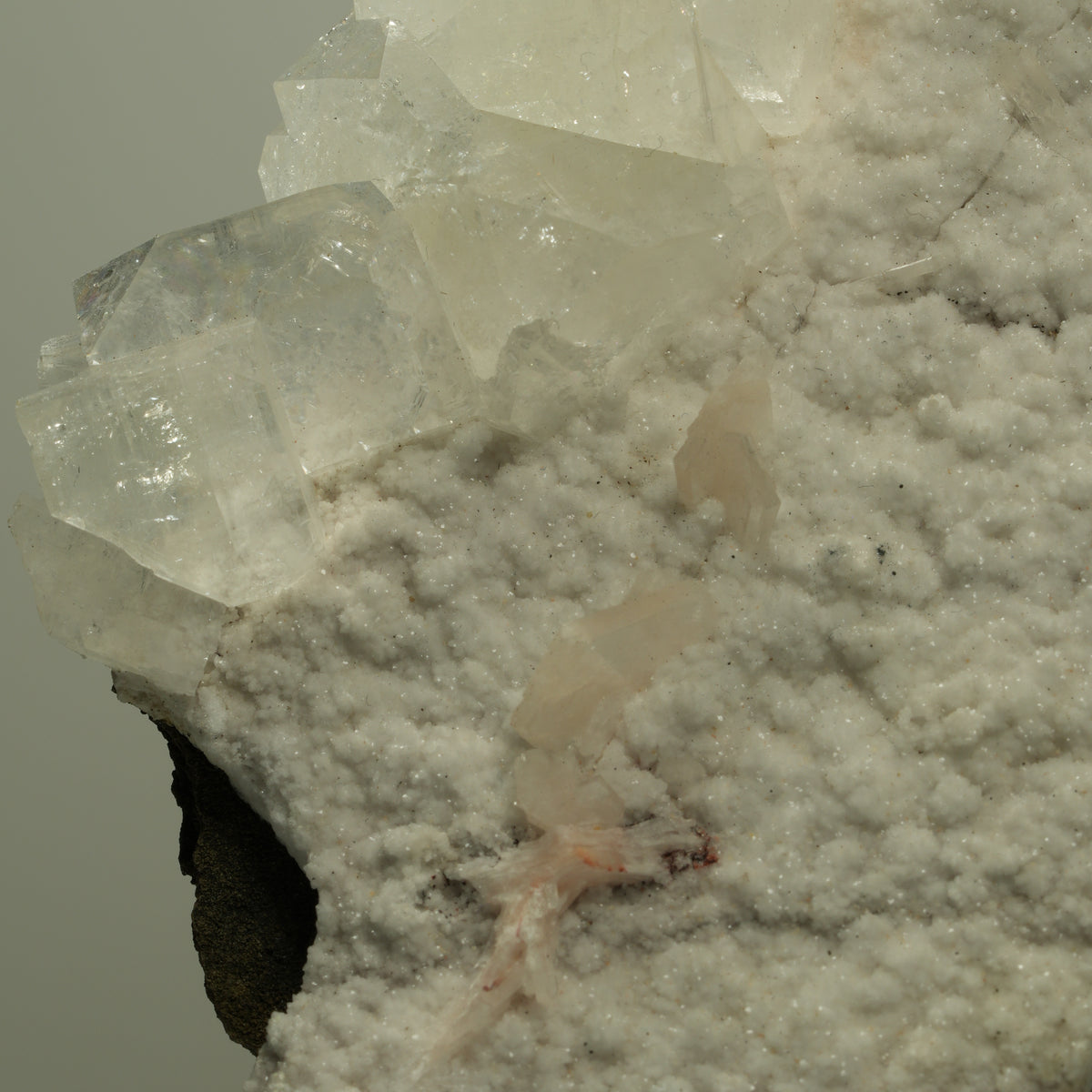 XL Transparenter Apophyllit mit Stilbit auf weißer Matrix Poona, Indien 126*68*60mm #14726