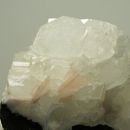 XL Transparenter Apophyllit mit Stilbit auf weißer Matrix Poona, Indien 126*68*60mm #14726