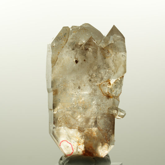 Enhydro Skelett Phantom Rauchquarz Doppelender, 1x Blase Goboboseb, Namibia 64*37*25mm #14733