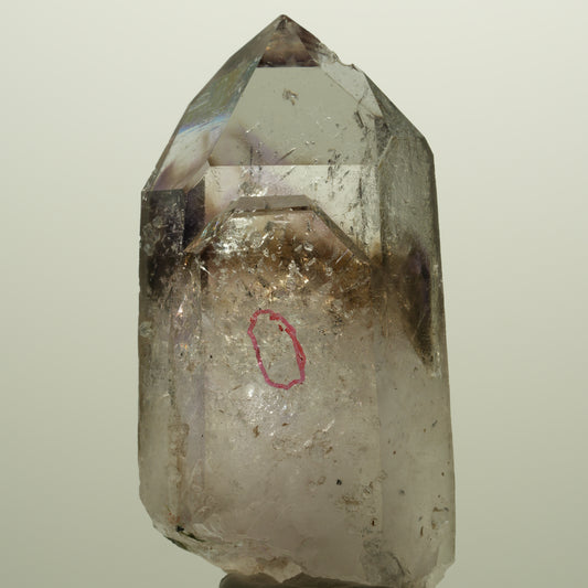 Enhydro Lemurian Phantom Amethyst Analcim, Hämatit 1x Blase Streep Mine Namibia 69*36*26mm #14741