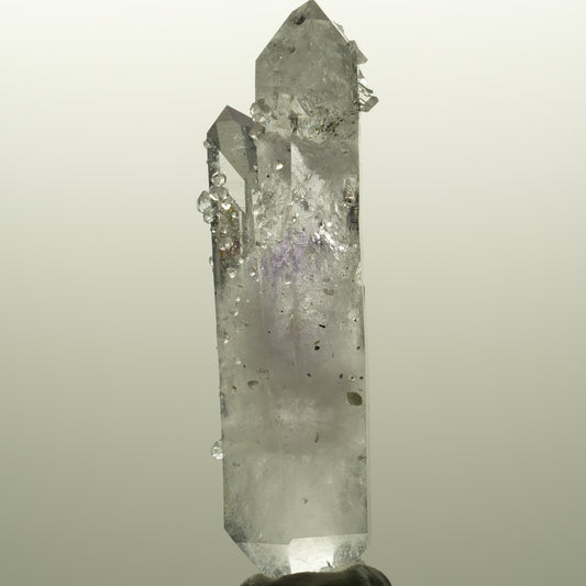 Skelett Phantom Amethyst DT mit Analcim, Hämatit, Prehnit Streep Mine, Namibia 76*21*19mm #14754