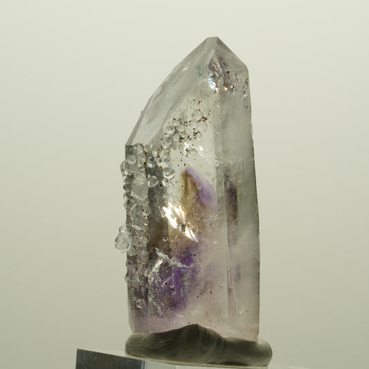 Skelett Phantom Amethyst mit Analcim, Hämatit Streep Mine, Goboboseb, Namibia 48*21*19mm #14755
