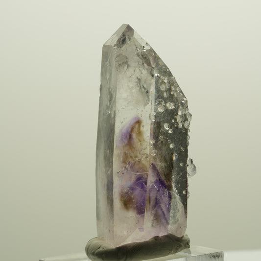 Skelett Phantom Amethyst mit Analcim, Hämatit Streep Mine, Goboboseb, Namibia 48*21*19mm #14755