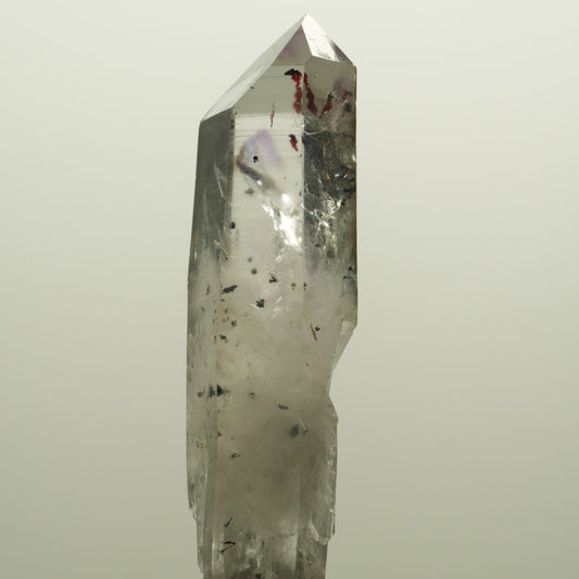 Harlekin Skelett Phantom Amethyst Doppelender Streep Mine, Goboboseb, Namibia 66*18*16mm #14756