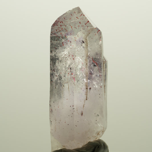 Enhydro Harlekin Lemurian Phantom Amethyst, 1x Blase Streep Mine, Namibia 56*21*17mm #14757