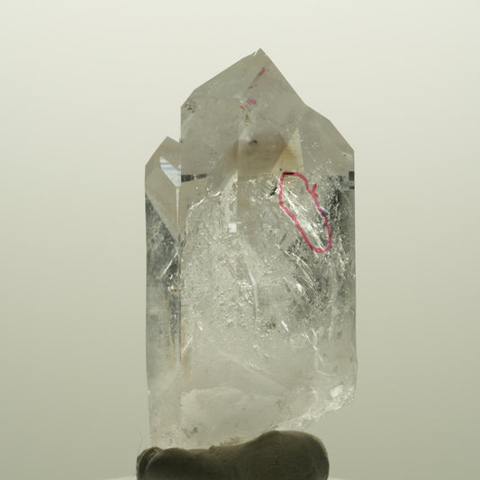 Enhydro Phantom Amethyst Spitze, Epidot, Prehnit, 1x Blase Streep Mine, Namibia 50*25*25mm #14759
