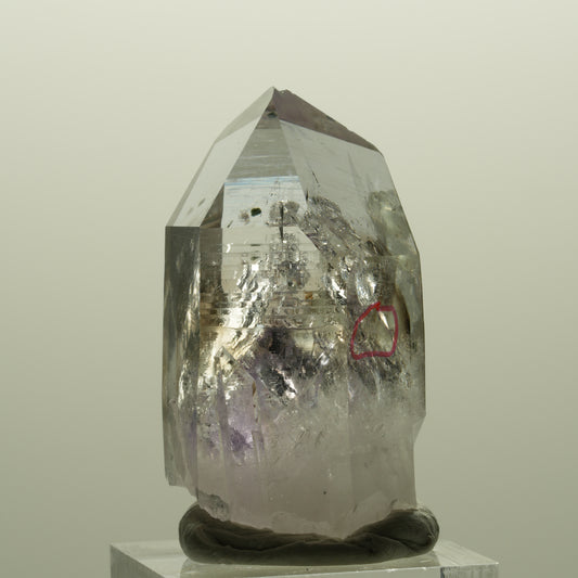 Enhydro Lemurian Phantom Amethyst Prehnit Hämatit, 1x Blase Streep Mine Namibia 43*23*22mm #14761