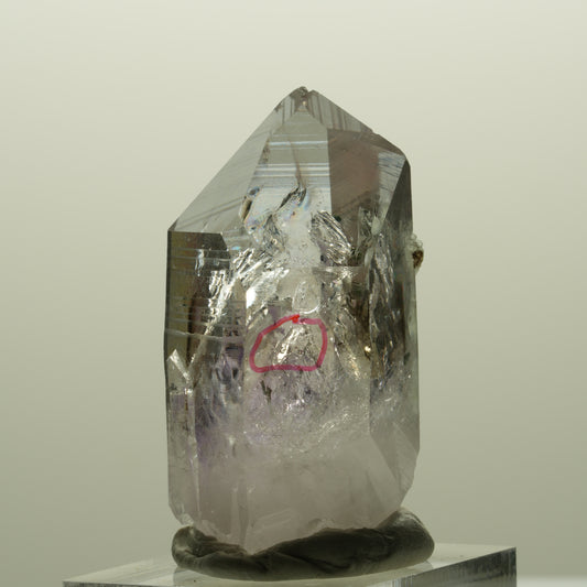 Enhydro Lemurian Phantom Amethyst Prehnit Hämatit, 1x Blase Streep Mine Namibia 43*23*22mm #14761