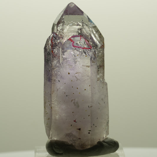 Enhydro Harlekin Phantom Amethyst Prehnit Epidot, 2x Blase Streep Mine Namibia 49*21*17mm #14762