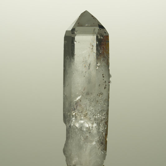 Enhydro Lemurian Rauchquarz, Analcim, Hämatit, große Blase Streep Mine Namibia 58*17*15mm #14763