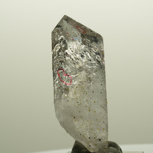 Enhydro Harlekin Phantom Amethyst, Analcim Epidot, 2x Blase Streep Mine Namibia 56*20*14mm #14764