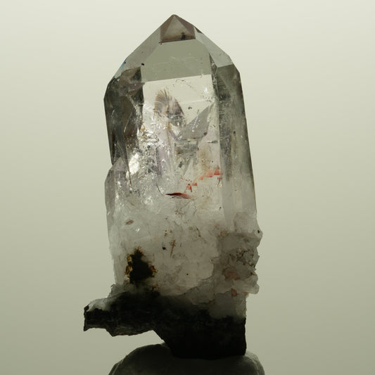 Harlekin Lemurian Phantom Amethyst auf Matrix Streep Mine, Goboboseb, Namibia 54*28*15mm #14770