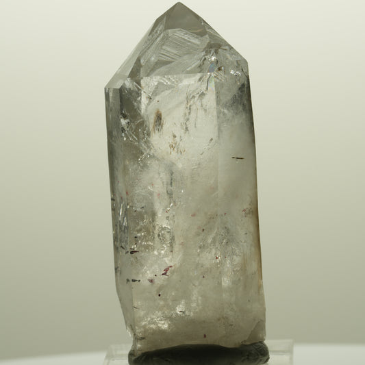 Harlekin Lemurian Phantom Rauchquarz mit Epidot Streep Mine, Goboboseb, Namibia 55*22*18mm #14772