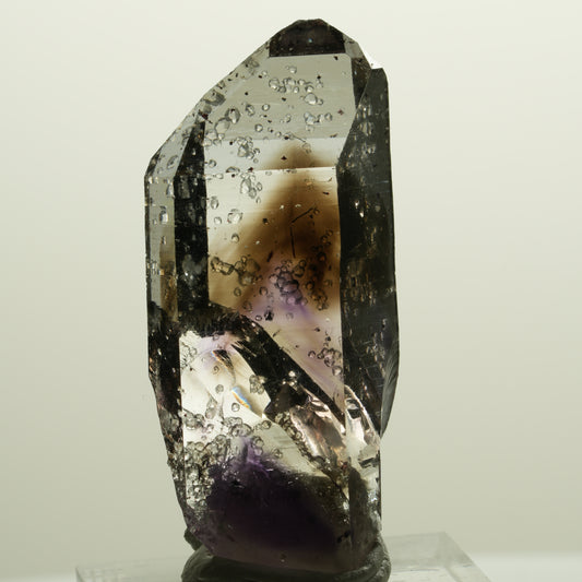 Lemurian Phantom Amethyst mit Analcim, Hämatit Streep Mine, Goboboseb, Namibia 45*20*13mm #14778