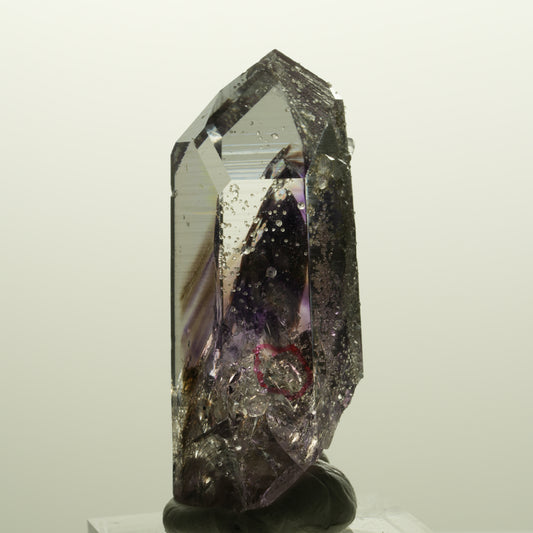Enhydro Lemurian Phantom Amethyst, Analcim Hämatit, 1x Blase Streep Mine Namibia 48*19*17mm #14784