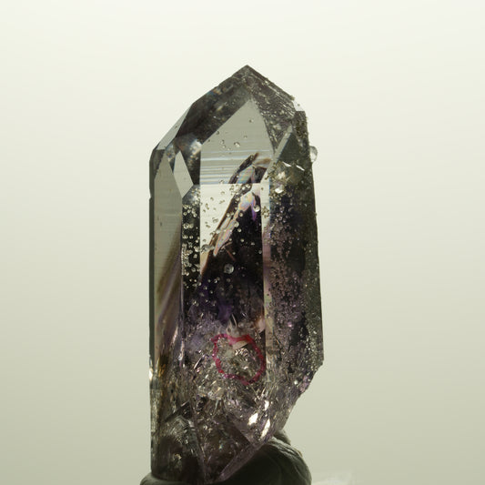 Enhydro Lemurian Phantom Amethyst, Analcim Hämatit, 1x Blase Streep Mine Namibia 48*19*17mm #14784