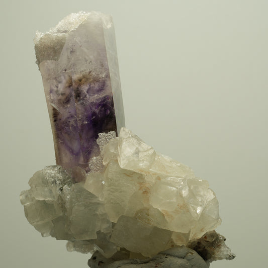 XL Enhydro Amethyst Analcim Hämatit Calcit Prehnit Matrix Streep Mine, Namibia 92*71*44mm #14788