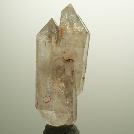 XL Enhydro Skelett Phantom Rauchquarz Doppelender, 2x Blase Goboboseb, Namibia 113*45*31mm #14792