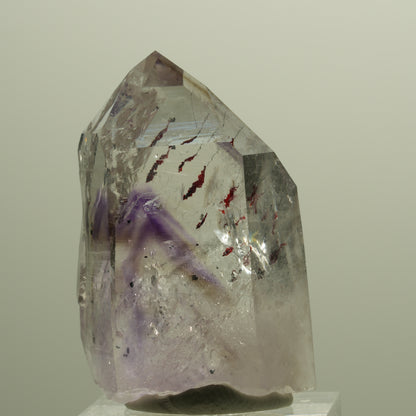 Harlekin Lemurian Phantom Amethyst Spitze Streep Mine, Goboboseb, Namibia 42*28*18mm #14795