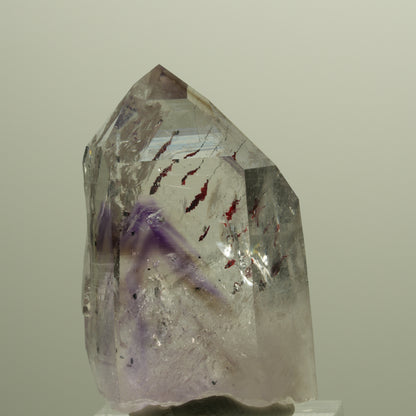 Harlekin Lemurian Phantom Amethyst Spitze Streep Mine, Goboboseb, Namibia 42*28*18mm #14795