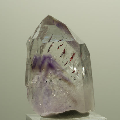 Harlekin Lemurian Phantom Amethyst Spitze Streep Mine, Goboboseb, Namibia 42*28*18mm #14795