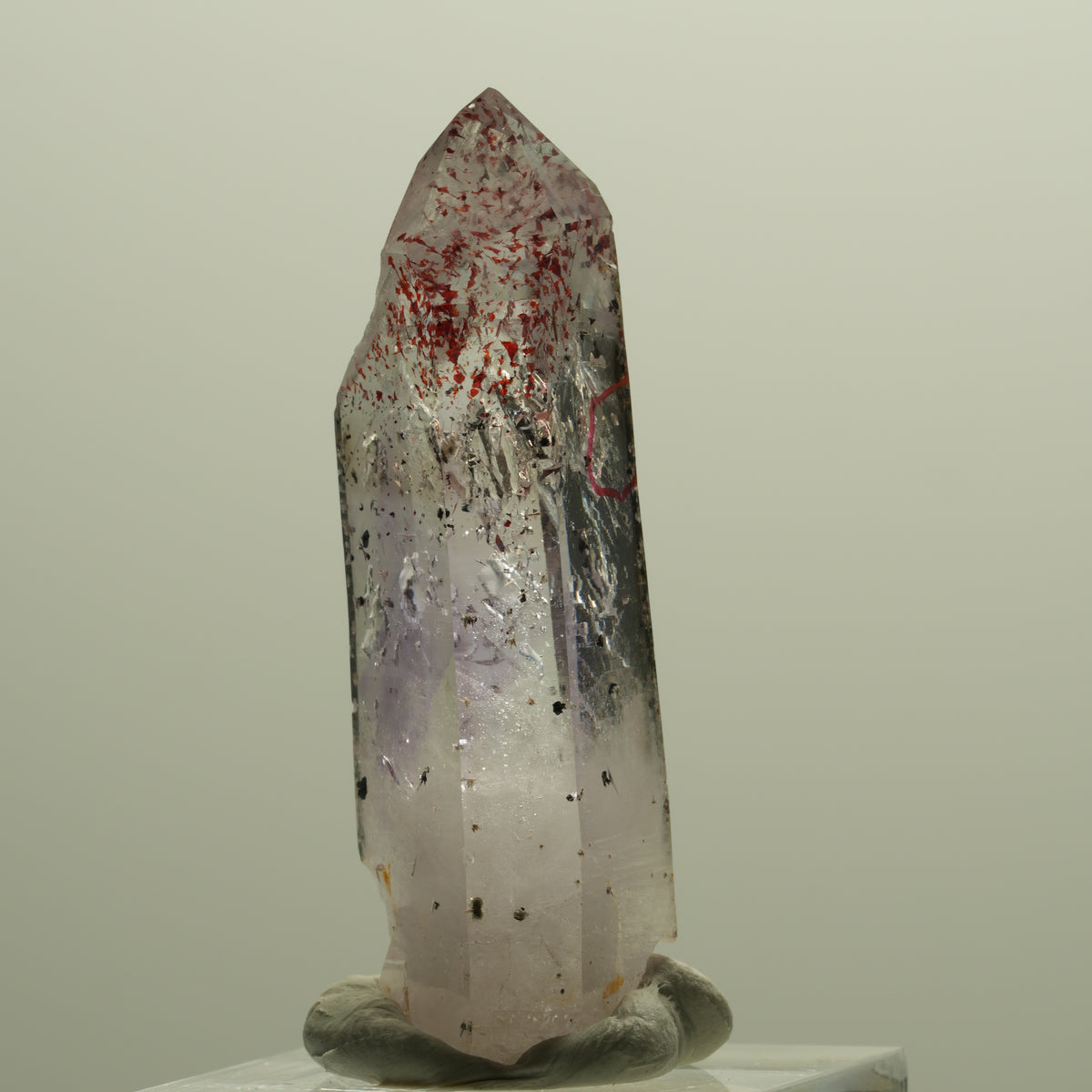 Enhydro Harlekin Lemurian Phantom Amethyst, große Blase Streep Mine, Namibia 47*18*13mm #14796
