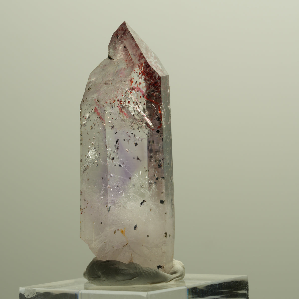 Enhydro Harlekin Lemurian Phantom Amethyst, große Blase Streep Mine, Namibia 47*18*13mm #14796