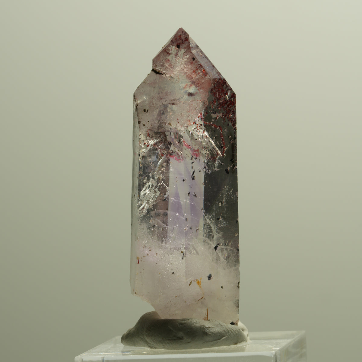 Enhydro Harlekin Lemurian Phantom Amethyst, große Blase Streep Mine, Namibia 47*18*13mm #14796