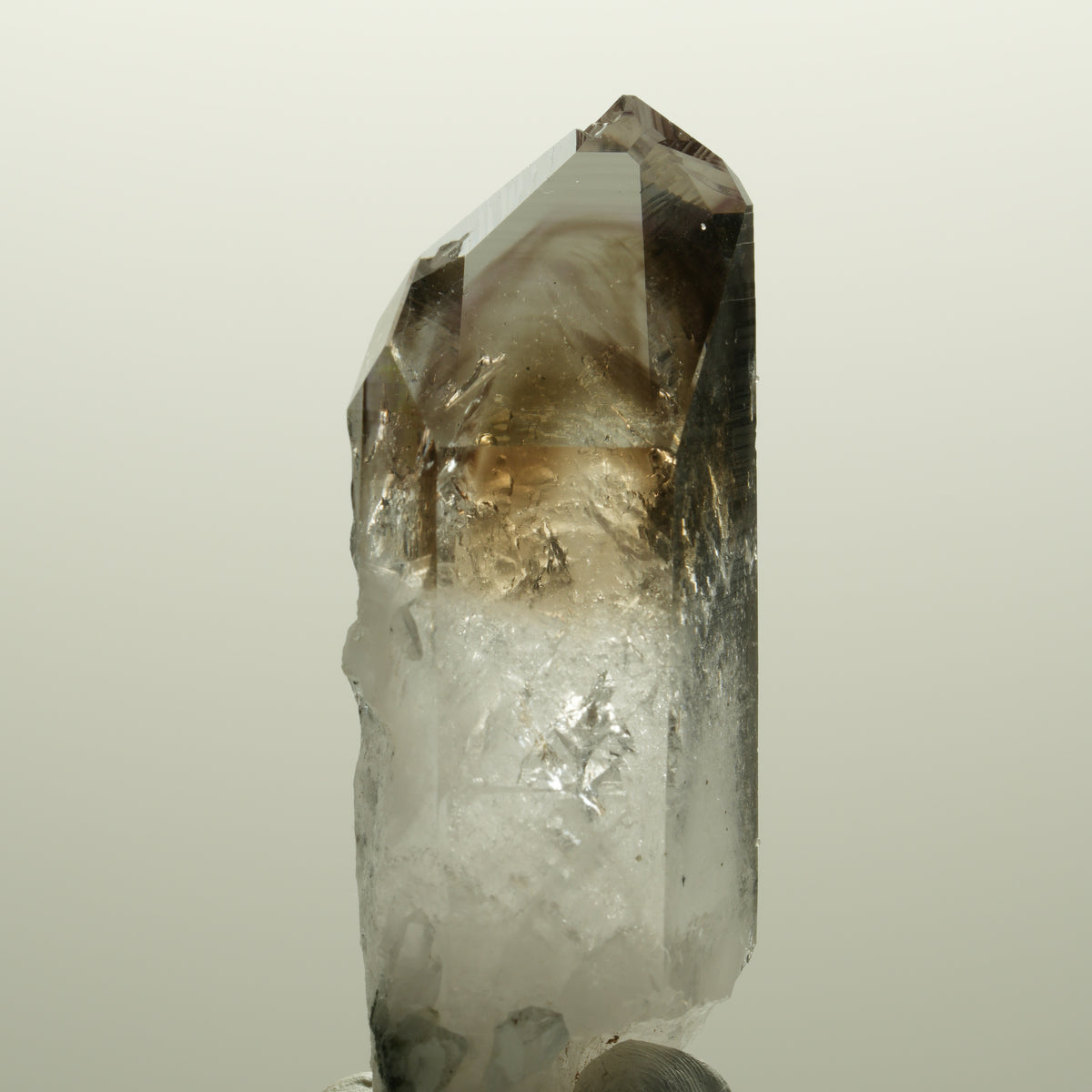 Klare Lemurian Phantom Amethyst Spitze Streep Mine Goboboseb, Namibia 57*23*18mm #14798