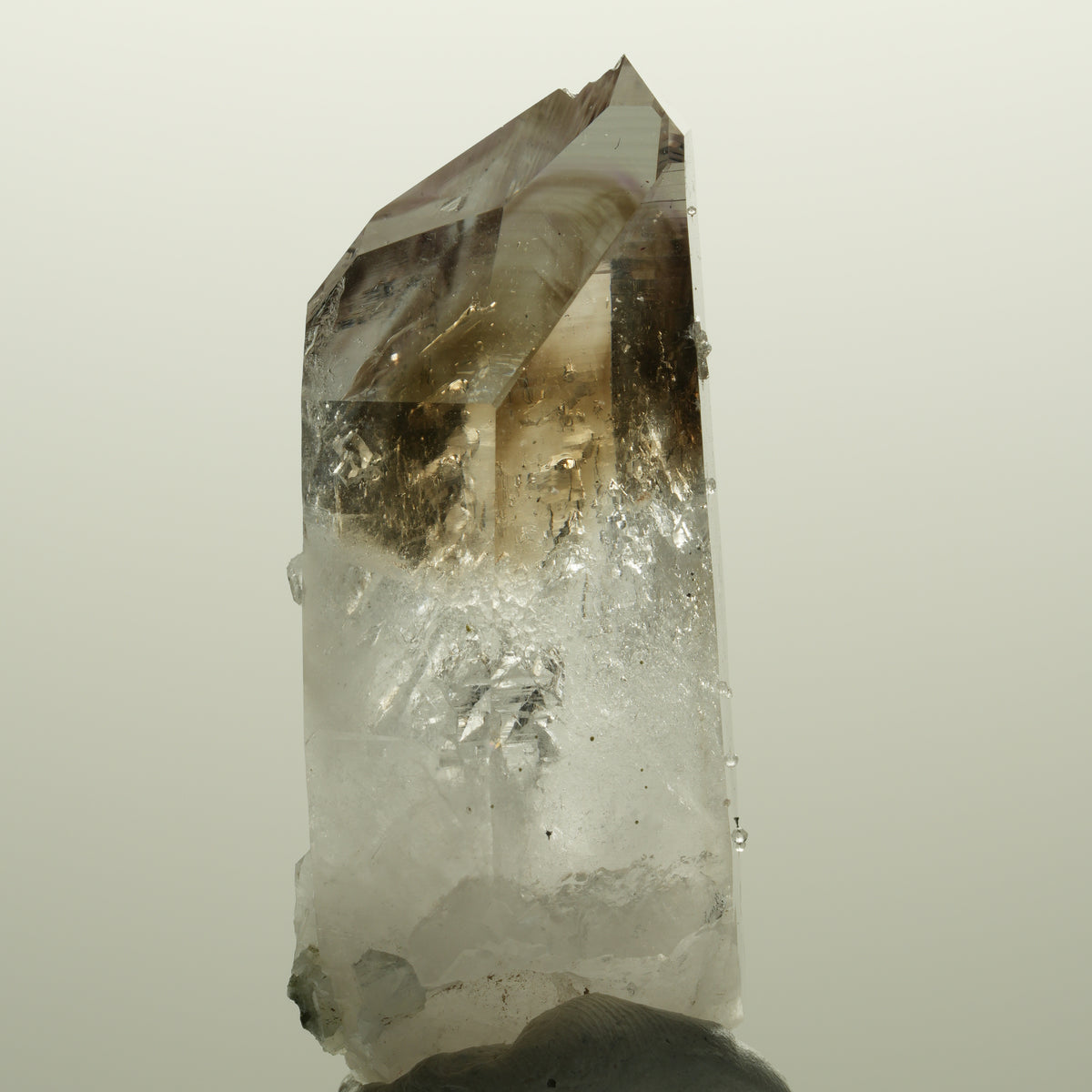 Klare Lemurian Phantom Amethyst Spitze Streep Mine Goboboseb, Namibia 57*23*18mm #14798