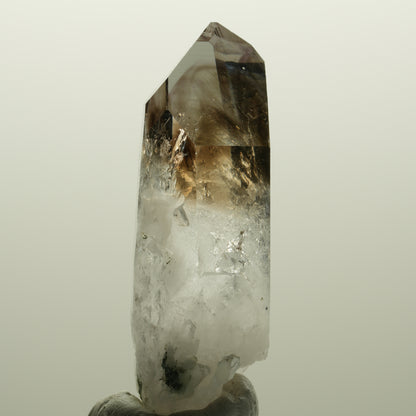Klare Lemurian Phantom Amethyst Spitze Streep Mine Goboboseb, Namibia 57*23*18mm #14798