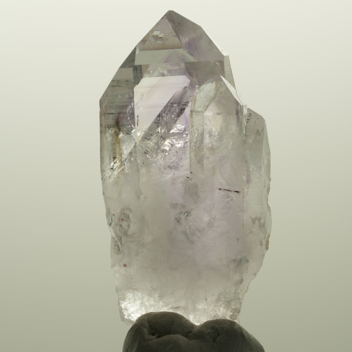 Harlekin Lemurian Phantom Amethyst Spitze Streep Mine, Goboboseb, Namibia 58*28*22mm #14799