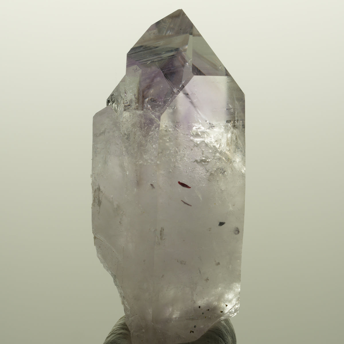 Harlekin Lemurian Phantom Amethyst Spitze Streep Mine, Goboboseb, Namibia 58*28*22mm #14799