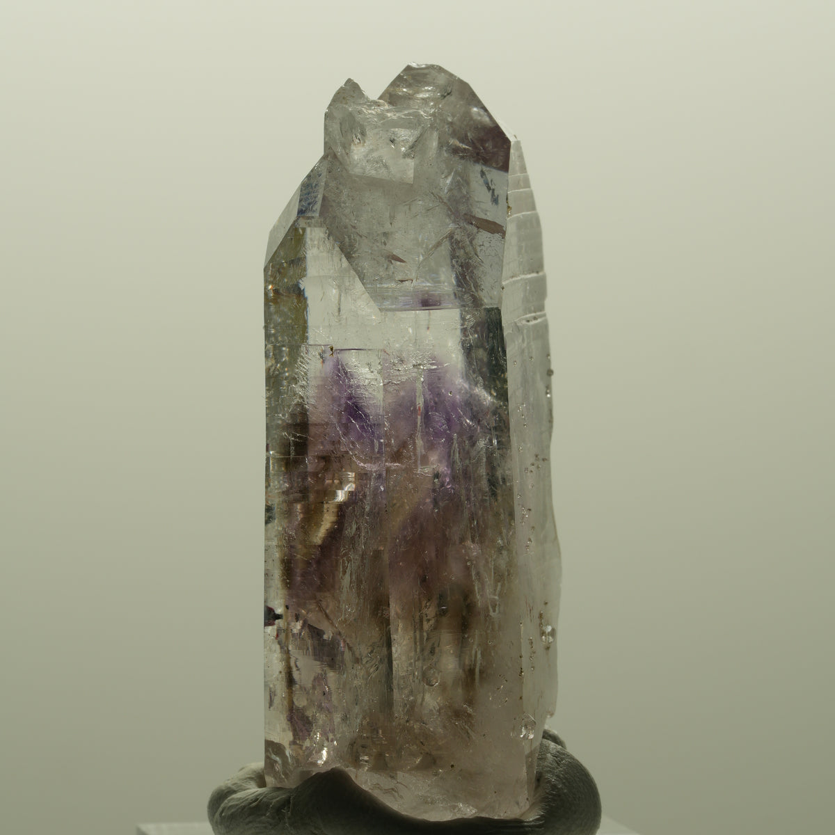 Enhydro Harlekin Lemurian Phantom Amethyst Analcim 1x Blase Streep Mine Namibia 49*29*16mm #14800