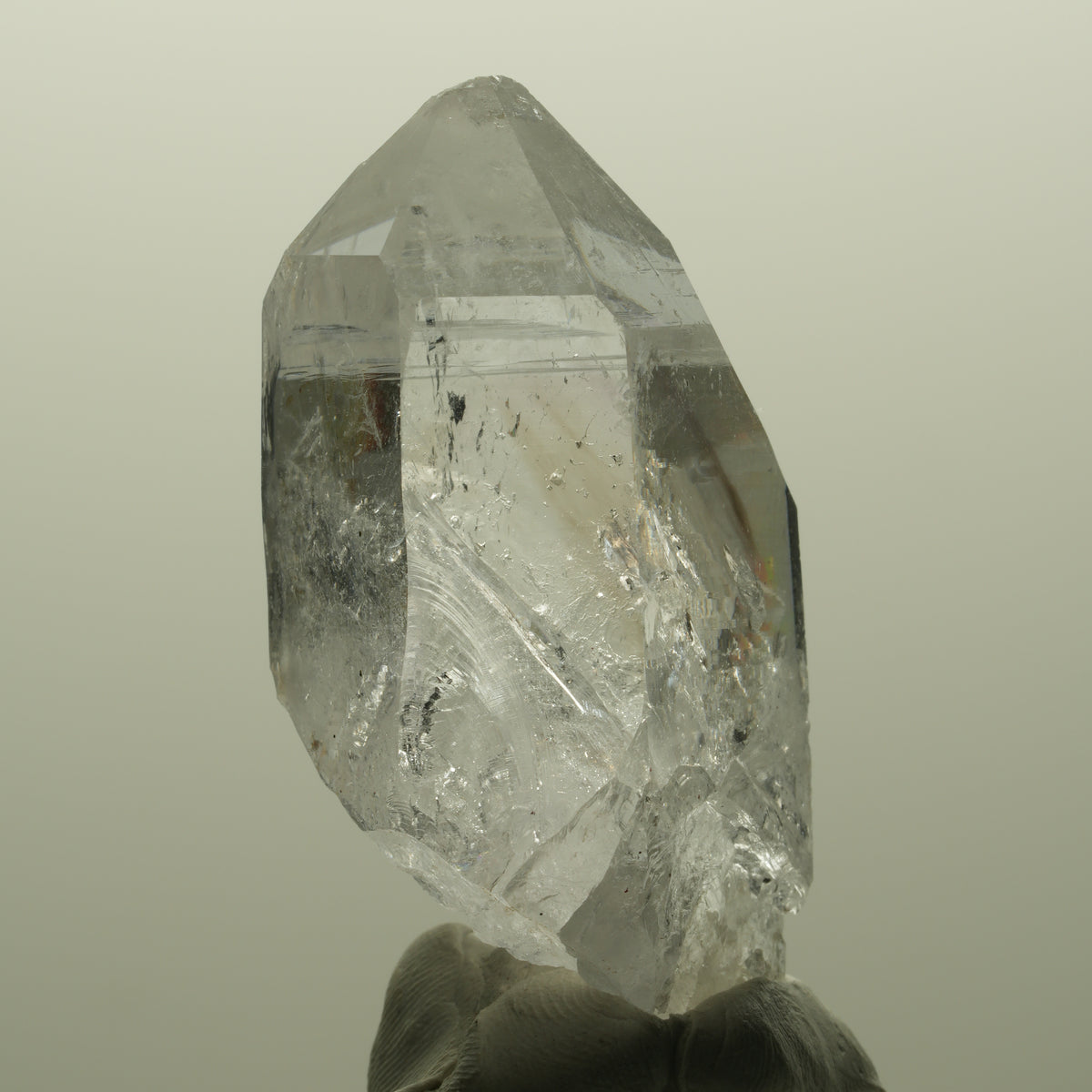 Seltene Skelett Phantom Amethyst Spitze Streep Mine, Goboboseb, Namibia 50*26*21mm #14801