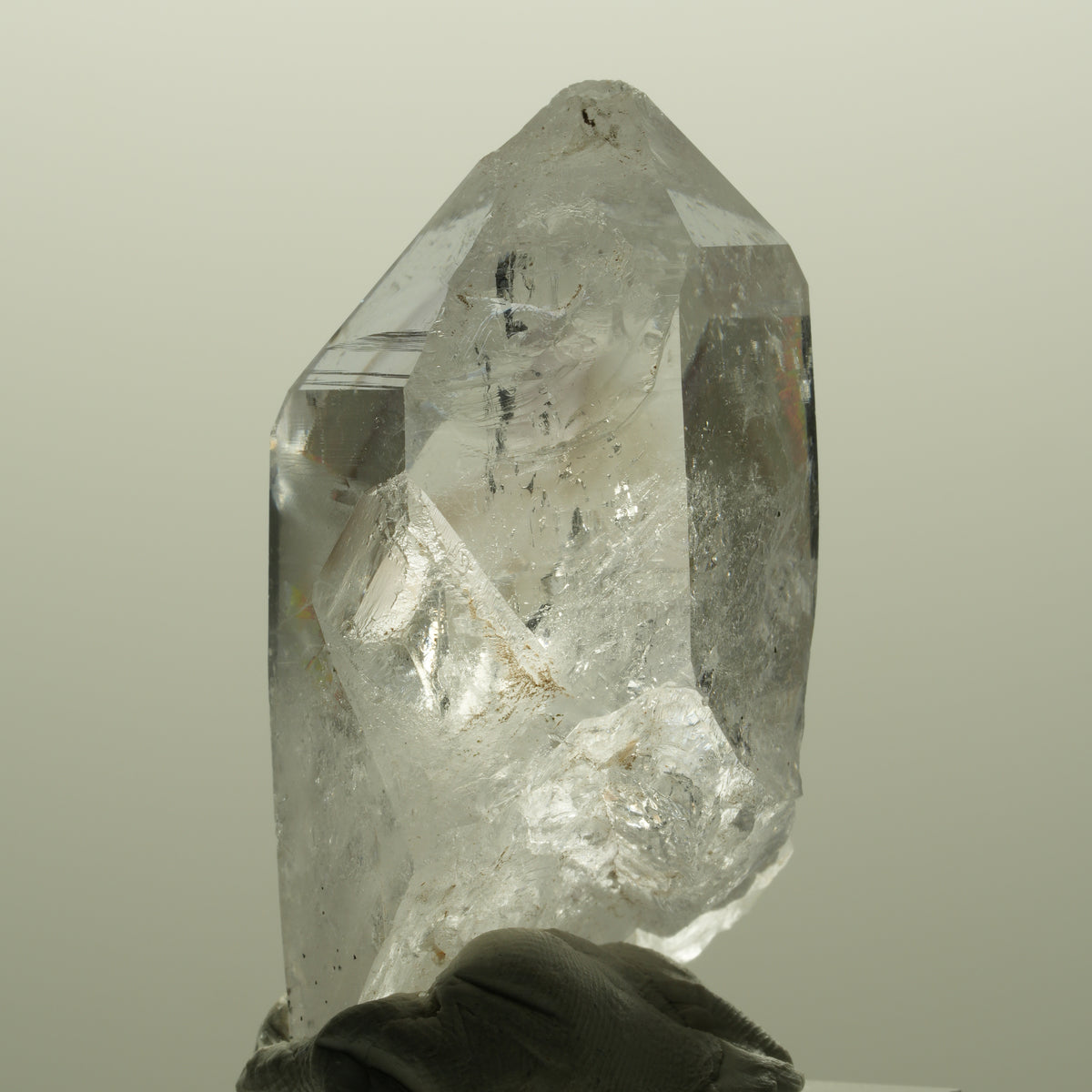 Seltene Skelett Phantom Amethyst Spitze Streep Mine, Goboboseb, Namibia 50*26*21mm #14801
