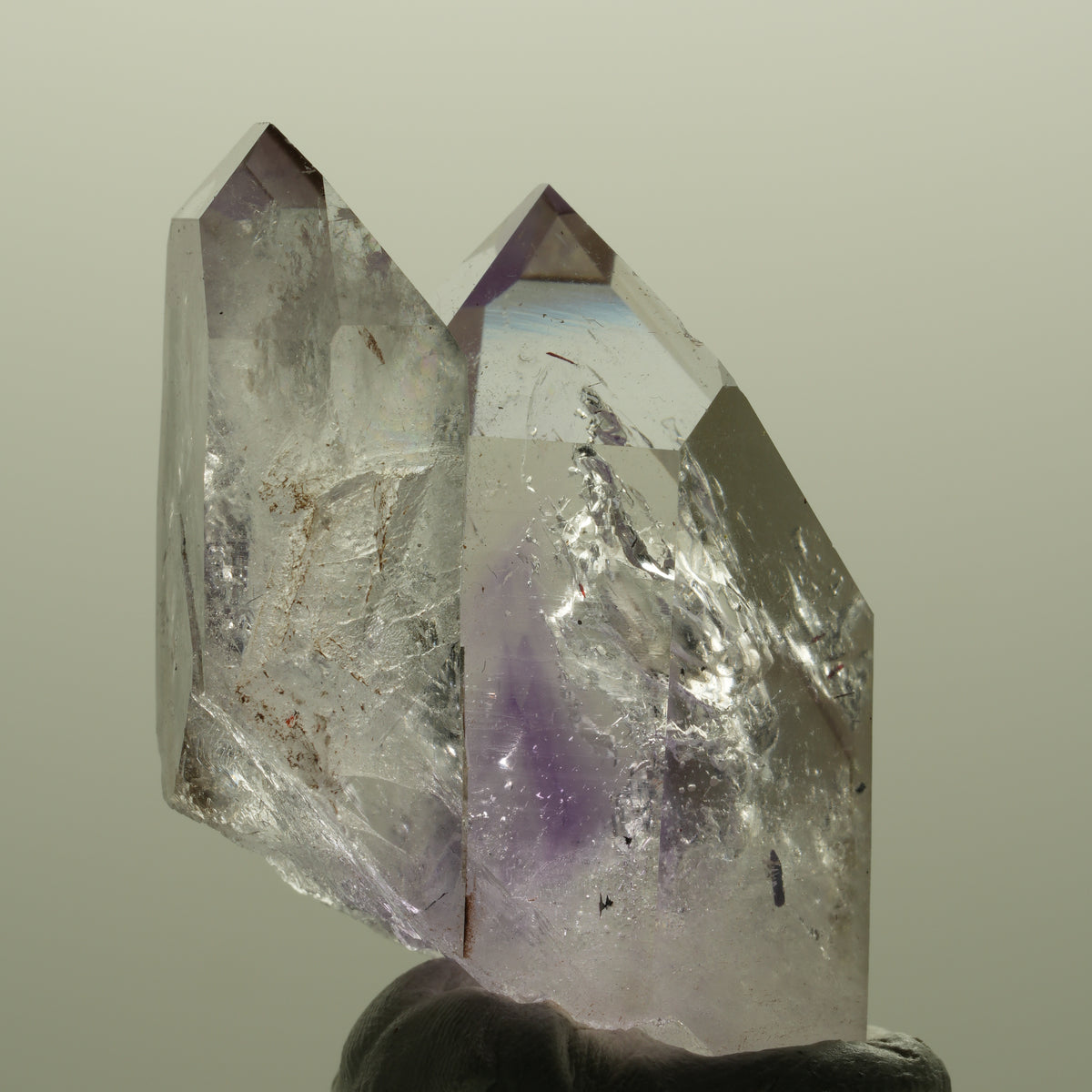 Seltene Harlekin Phantom Amethyst Gruppe Streep Mine, Goboboseb, Namibia 40*29*22mm #14802