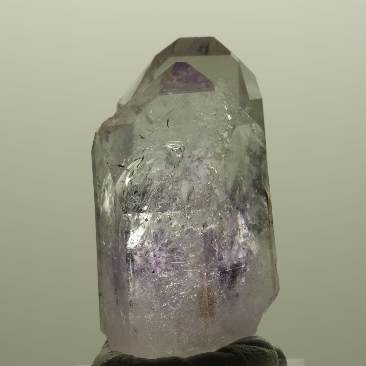 Seltene Harlekin Phantom Amethyst Gruppe Streep Mine, Goboboseb, Namibia 40*29*22mm #14802