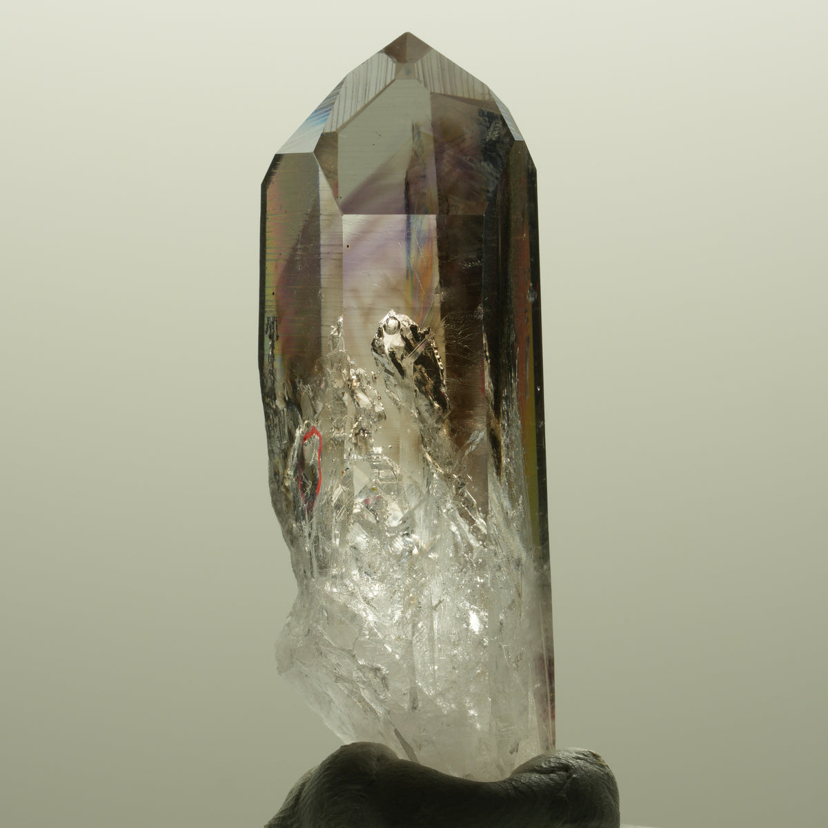 Enhydro Harlekin Lemurian Phantom Amethyst, 2x Blase (groß) Streep Mine Namibia 56*22*16mm #14803