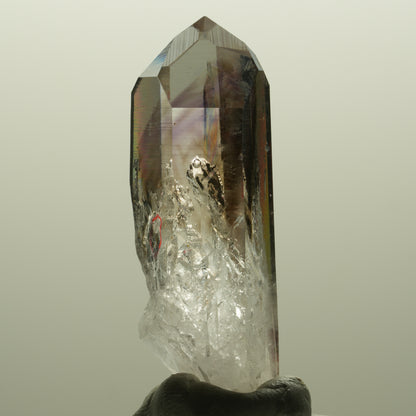 Enhydro Harlekin Lemurian Phantom Amethyst, 2x Blase (groß) Streep Mine Namibia 56*22*16mm #14803