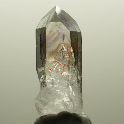 Enhydro Harlekin Lemurian Phantom Amethyst, 2x Blase (groß) Streep Mine Namibia 56*22*16mm #14803