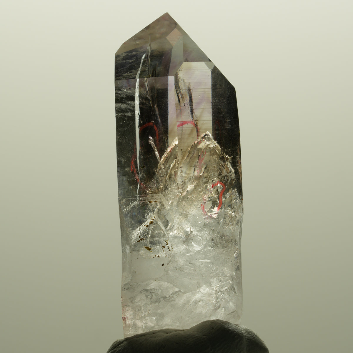 Enhydro Harlekin Lemurian Phantom Amethyst, 2x Blase (groß) Streep Mine Namibia 56*22*16mm #14803