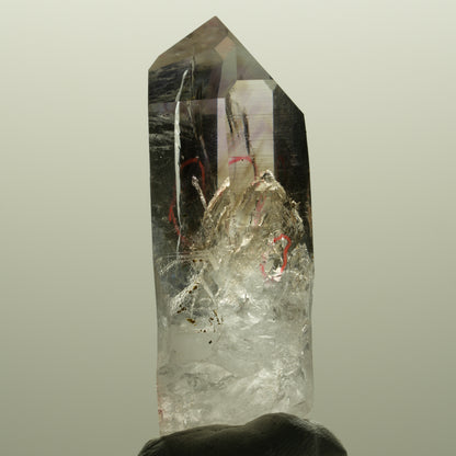 Enhydro Harlekin Lemurian Phantom Amethyst, 2x Blase (groß) Streep Mine Namibia 56*22*16mm #14803