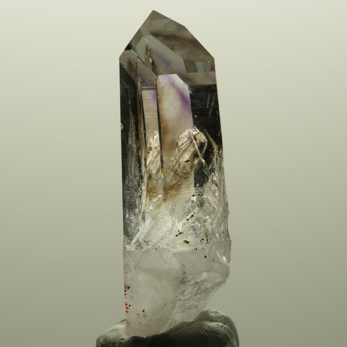 Enhydro Harlekin Lemurian Phantom Amethyst, 2x Blase (groß) Streep Mine Namibia 56*22*16mm #14803