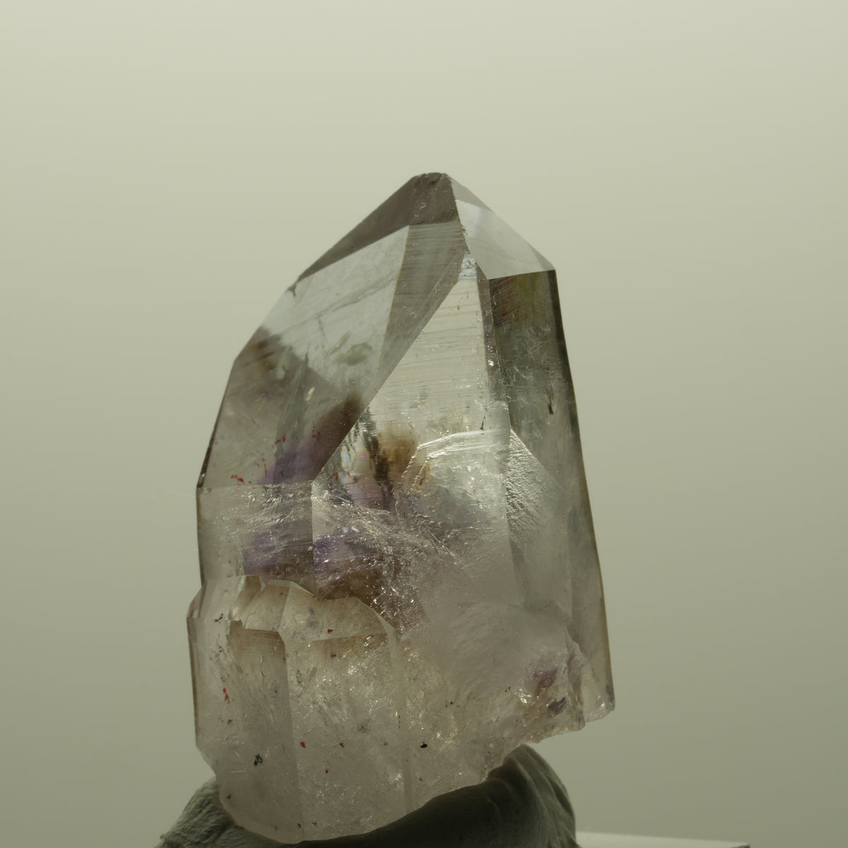 Harlekin Lemurian Phantom Amethyst Gruppe Streep Mine, Goboboseb, Namibia 43*41*24mm #14804